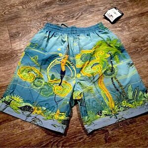 Vintage deadstock Caribbean Blues Swim Trunks
